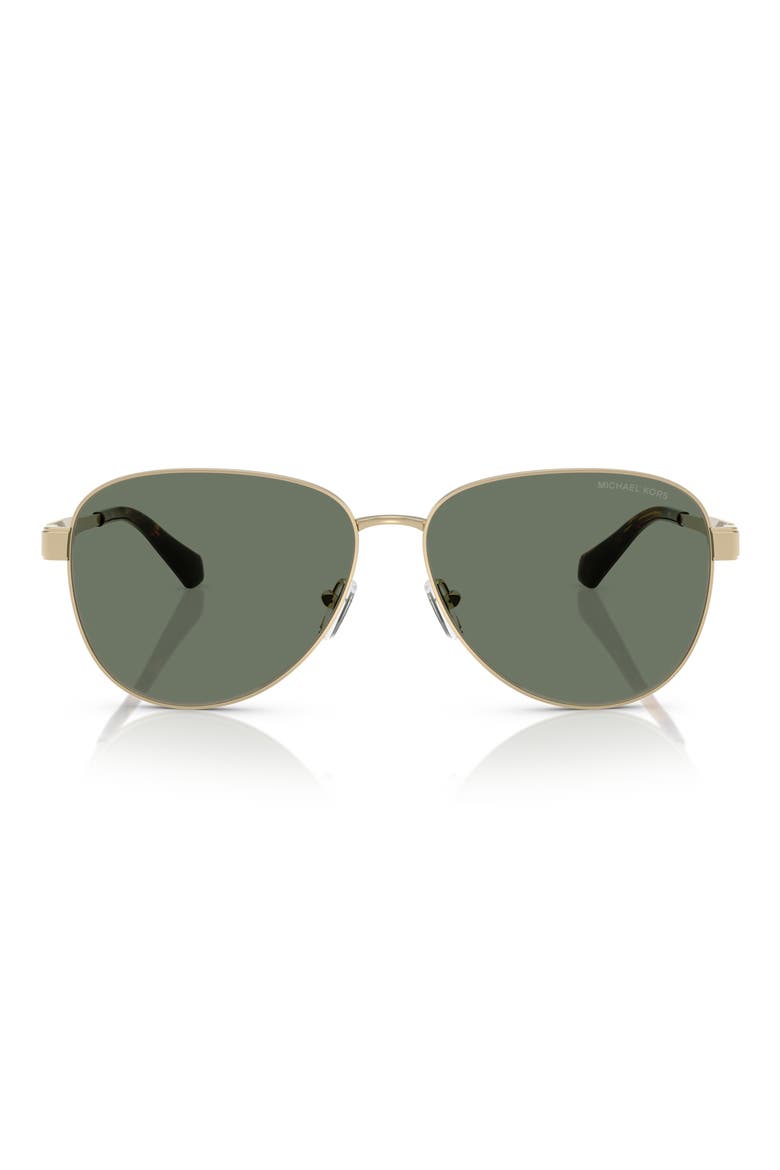 59mm Pilot Sunglasses, Main, color, LIGHT GOLD