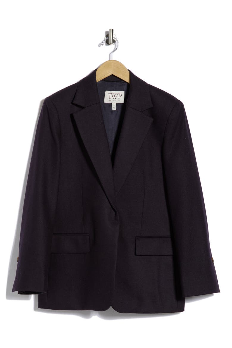 Jillian Wool & Cashmere Blazer, Main, color, MIDNIGHT