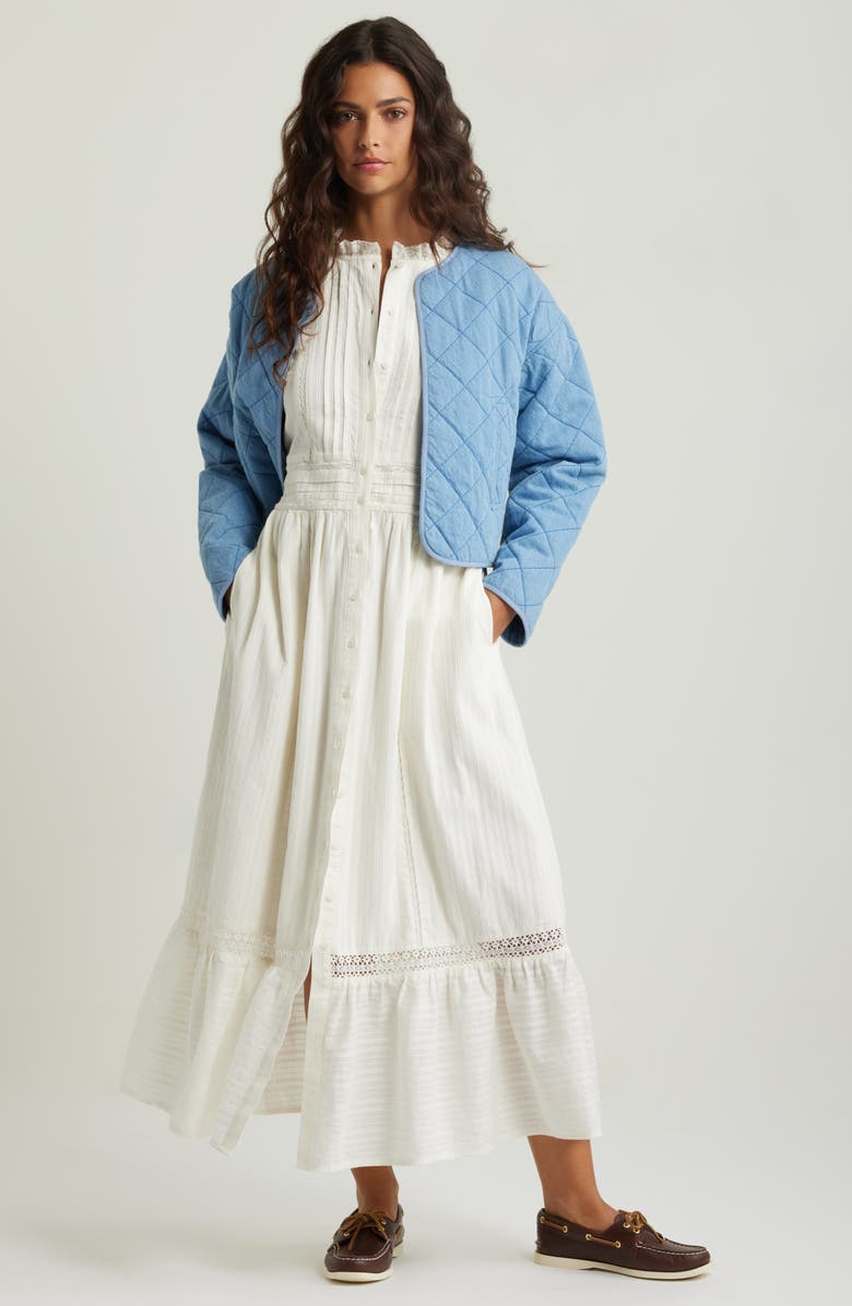 Treasure & Bond Lace Trim Maxi Dress, Alternate, color, 