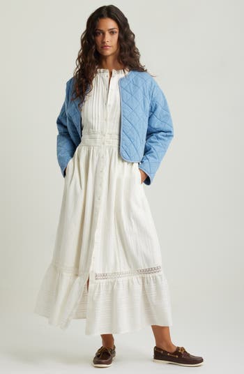 Lace Trim Maxi Dress