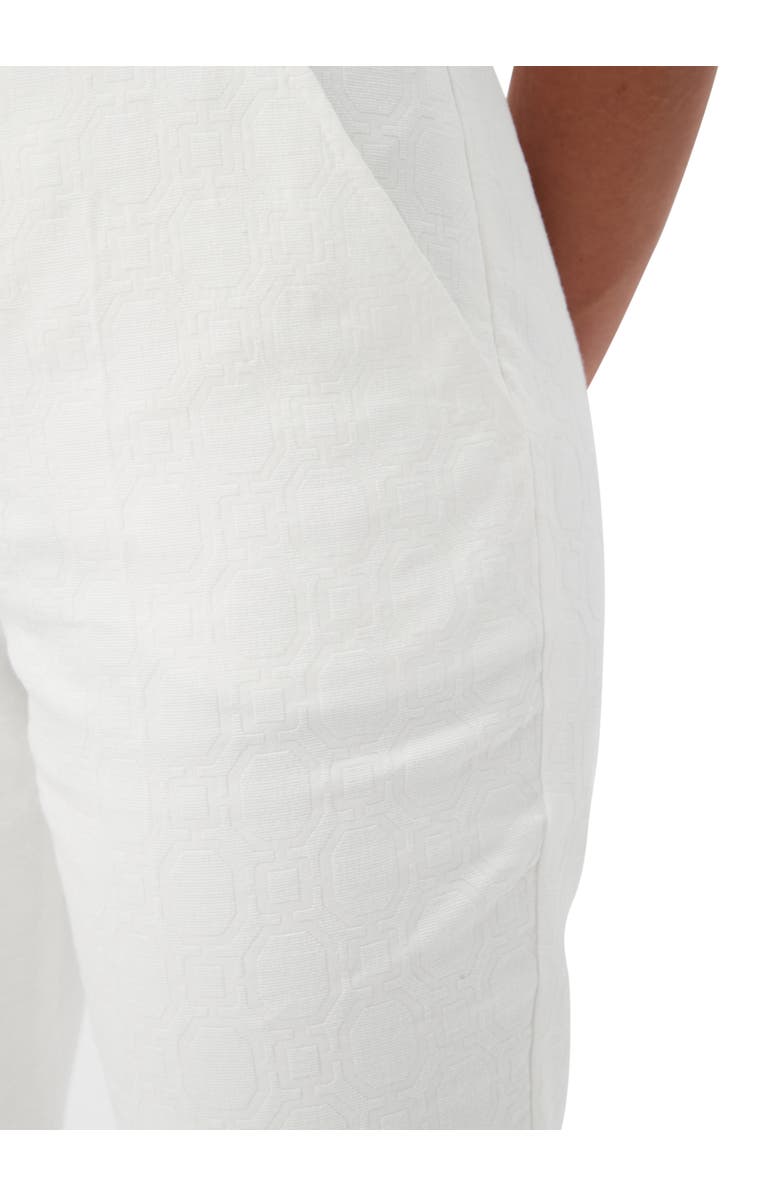 Trina Turk Textured Cotton Straight Leg Pop Pant, Alternate, color, 