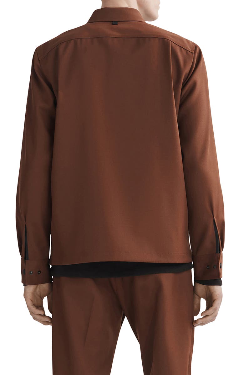 rag & bone Hyde Wool Blend Twill Shirt Jacket, Alternate, color,