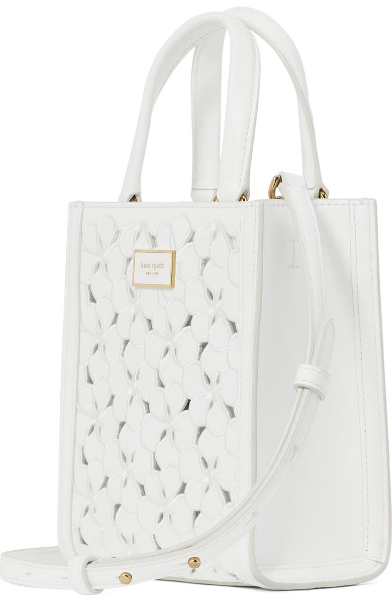 Kate Spade New York mini manhattan eyelet leather crossbody bag, Alternate, color,