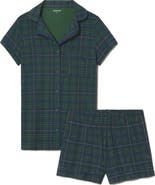 Tommy John Women's Tri-Blend Sleep Short Sleeve Top & Short Pajamas