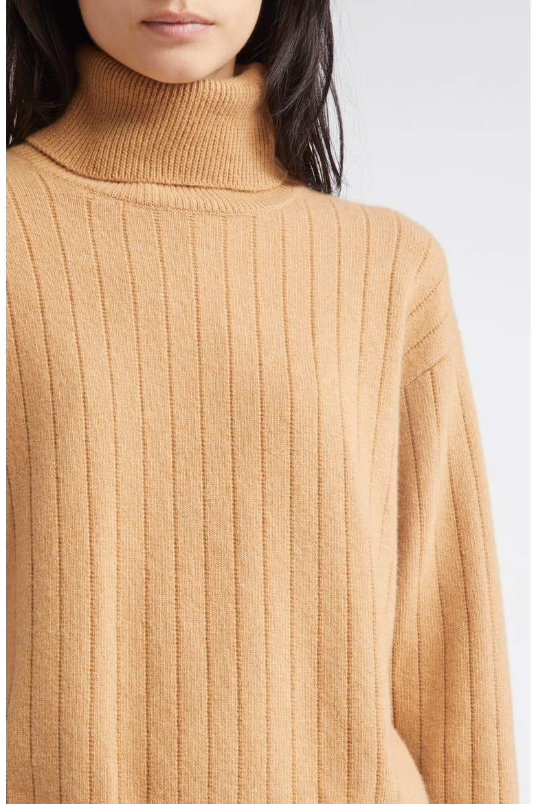 Wool & Cashmere Turtleneck Sweater, Alternate, color, 04 CAMEL