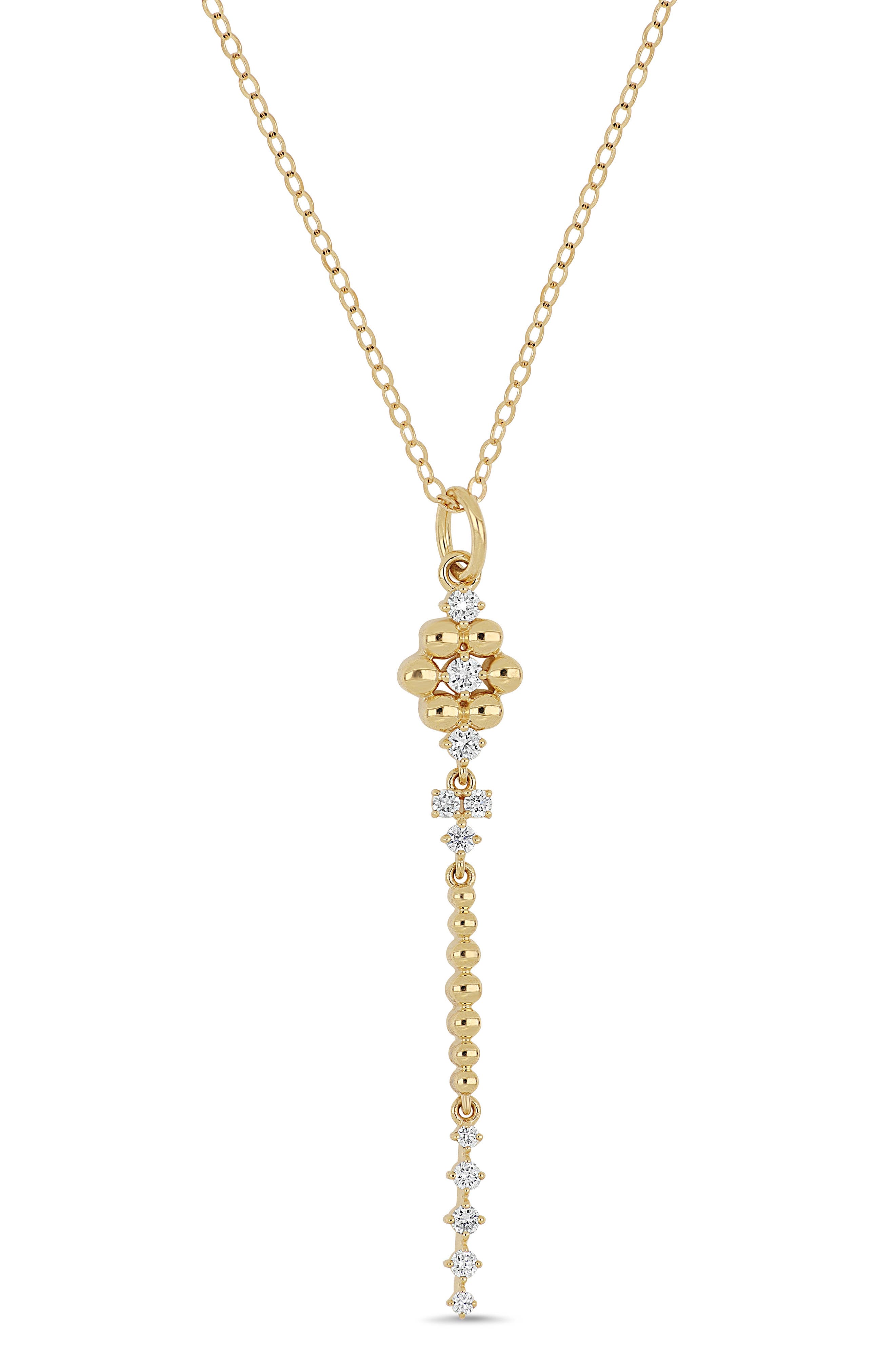 Mykonos Diamond Lariat Necklace