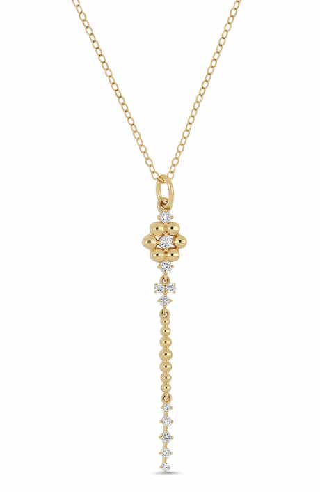 Mykonos Diamond Lariat Necklace