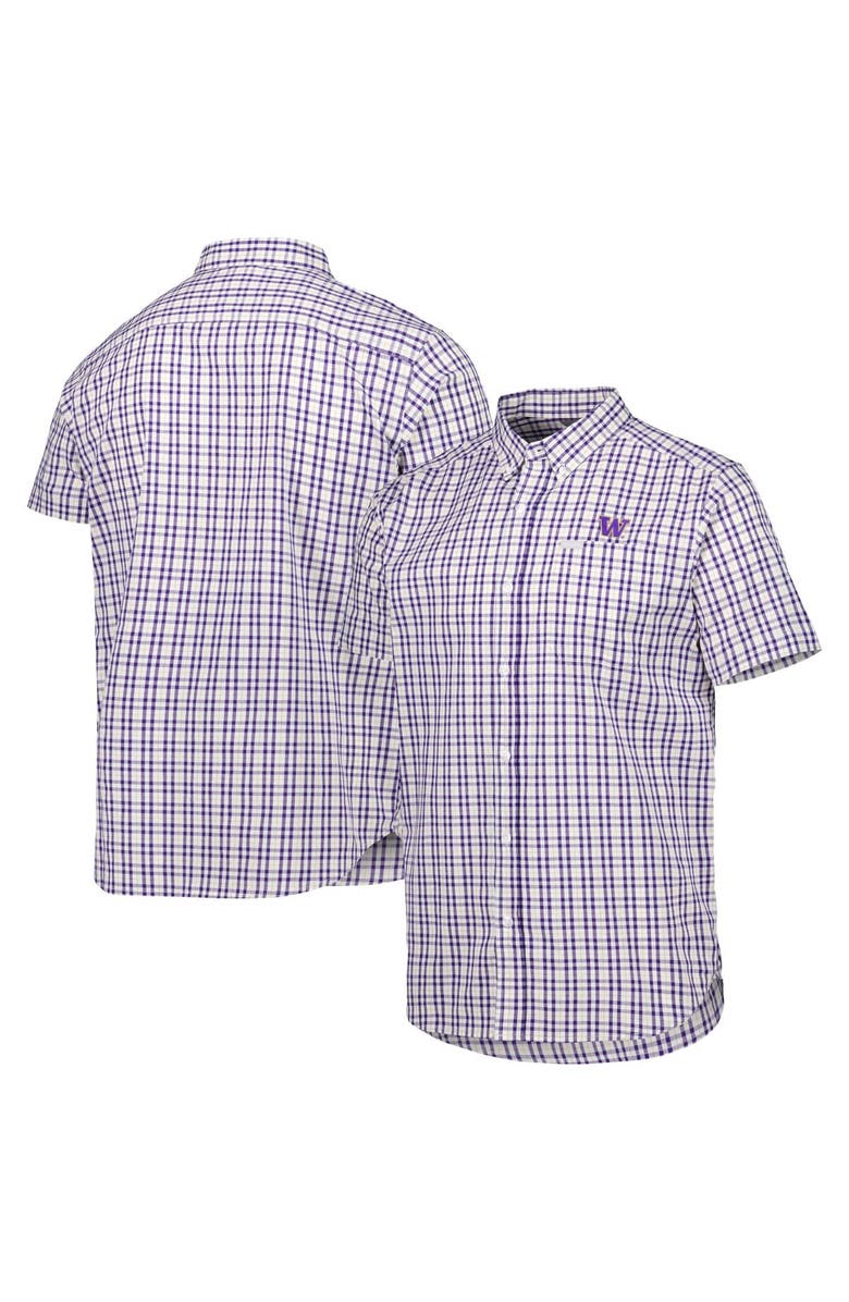 Columbia Men's Columbia Purple Washington Huskies Rapid Rivers Logo Button-Down Shirt, Main, color, 