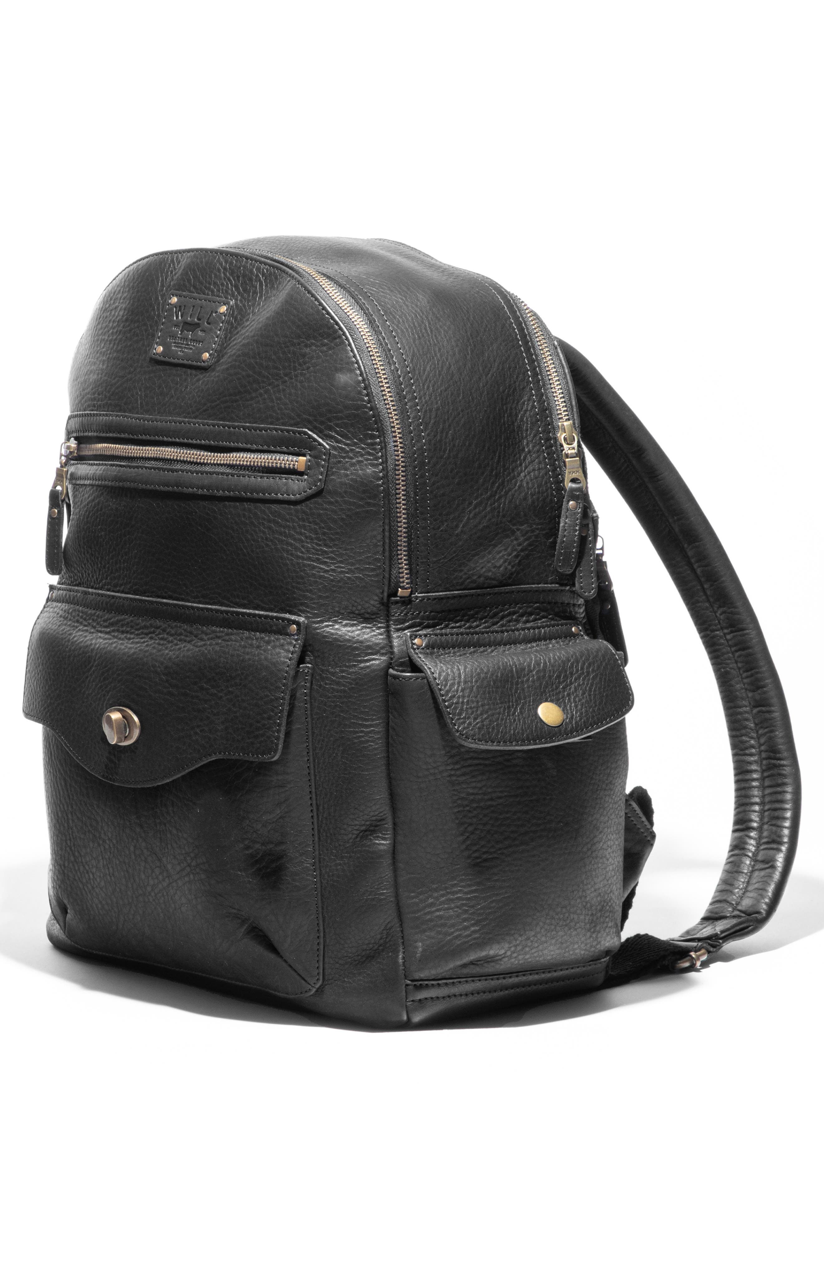 Will Leather Goods Leather Work Backpack, Alternate, color, 
