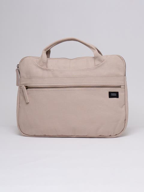 Organic Cotton Laptop Sleeve With Handles