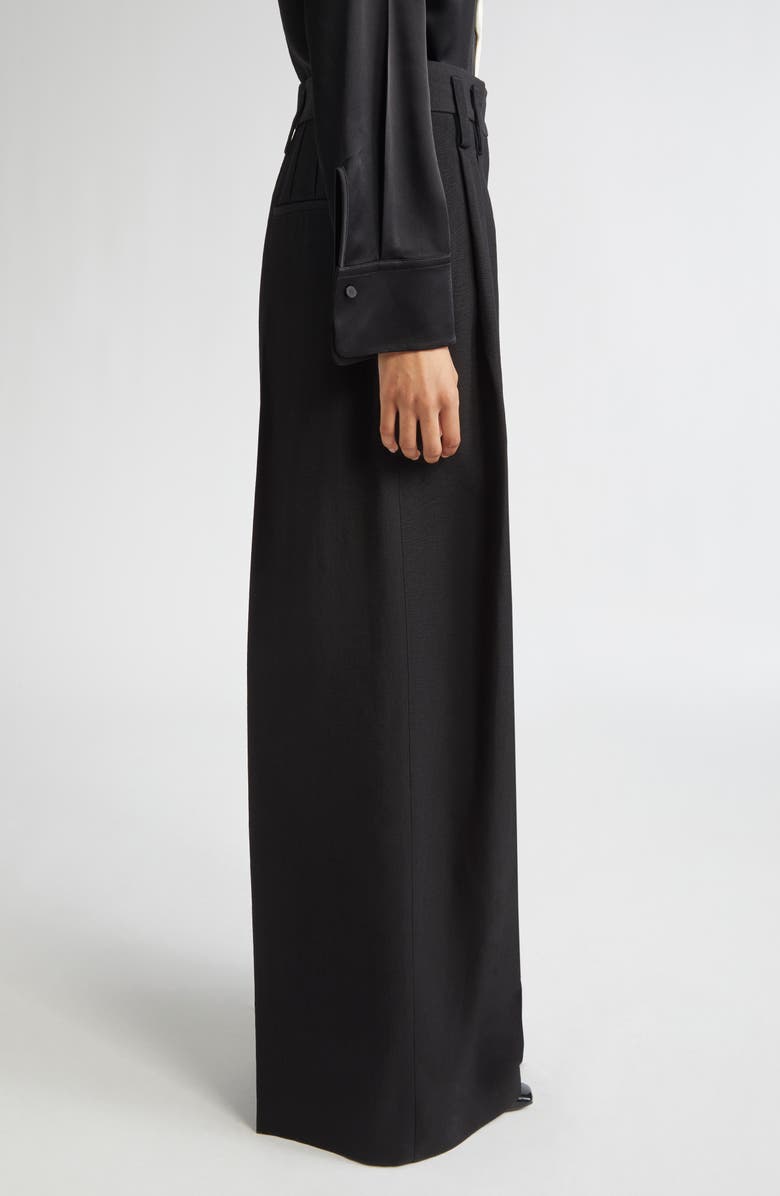 Jil Sander Tailored Wool & Silk Trousers, Alternate, color, 