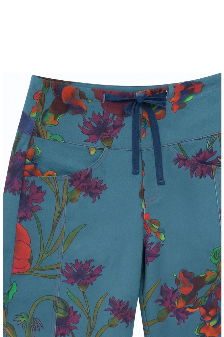 Lulu Pant, Alternate, color, Pastel blue floral vine