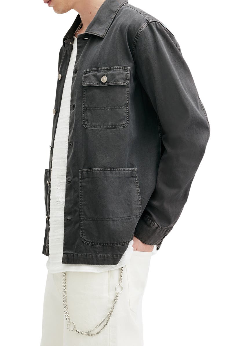 AllSaints Nevis Cotton Twill Chore Jacket, Alternate, color,