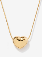 Little Sky Stone Pebble Heart Necklace