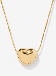 Little Sky Stone Pebble Heart Necklace