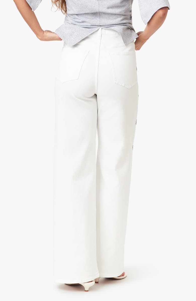 Habitual Gemma Studded Wide Leg Jeans, Alternate, color, White