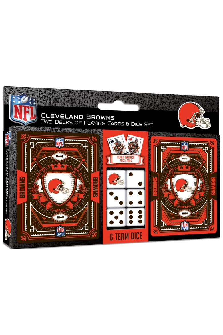 Cleveland Browns Playing Cards & Dice, Main, color, Multicolor