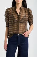 FRAME The Gillian Puff Sleeve Top