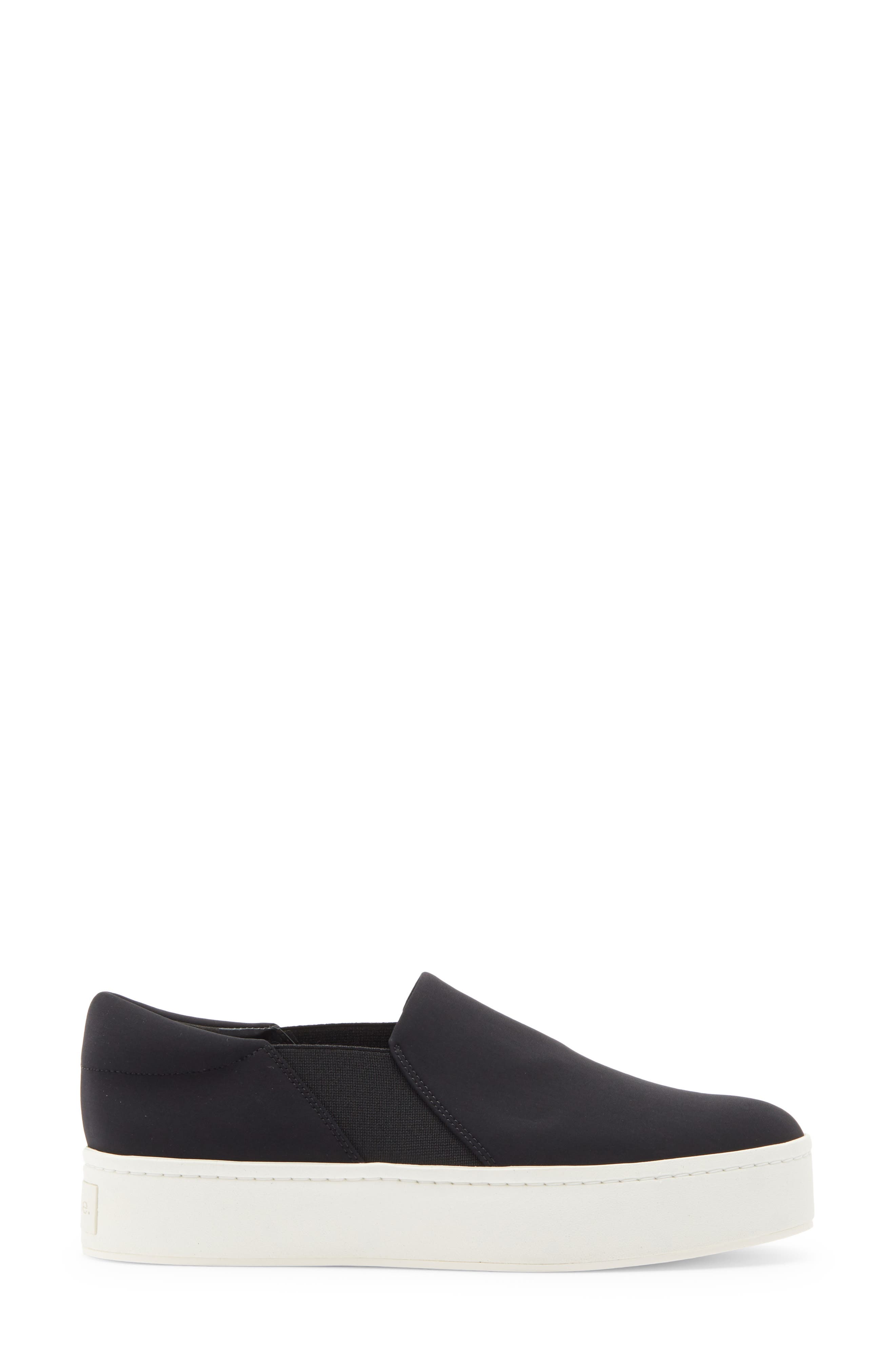 Vince Warren Platform Slip-On Sneaker, Alternate, color, Black