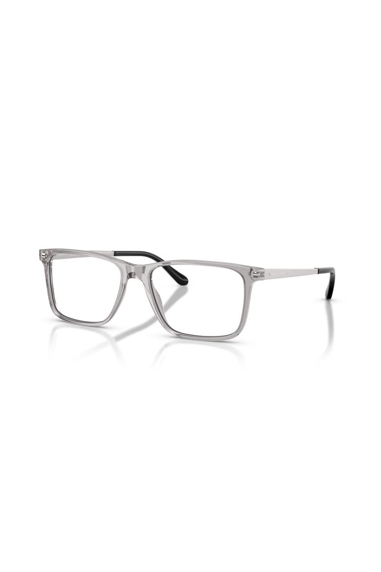 56mm Rectangle optical glasses, Main, color, Grey