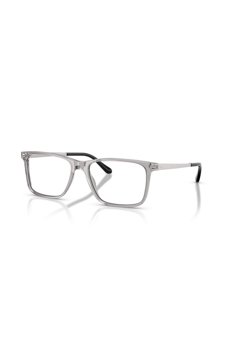 Ralph Lauren 56mm Rectangle optical glasses, Main, color, Grey