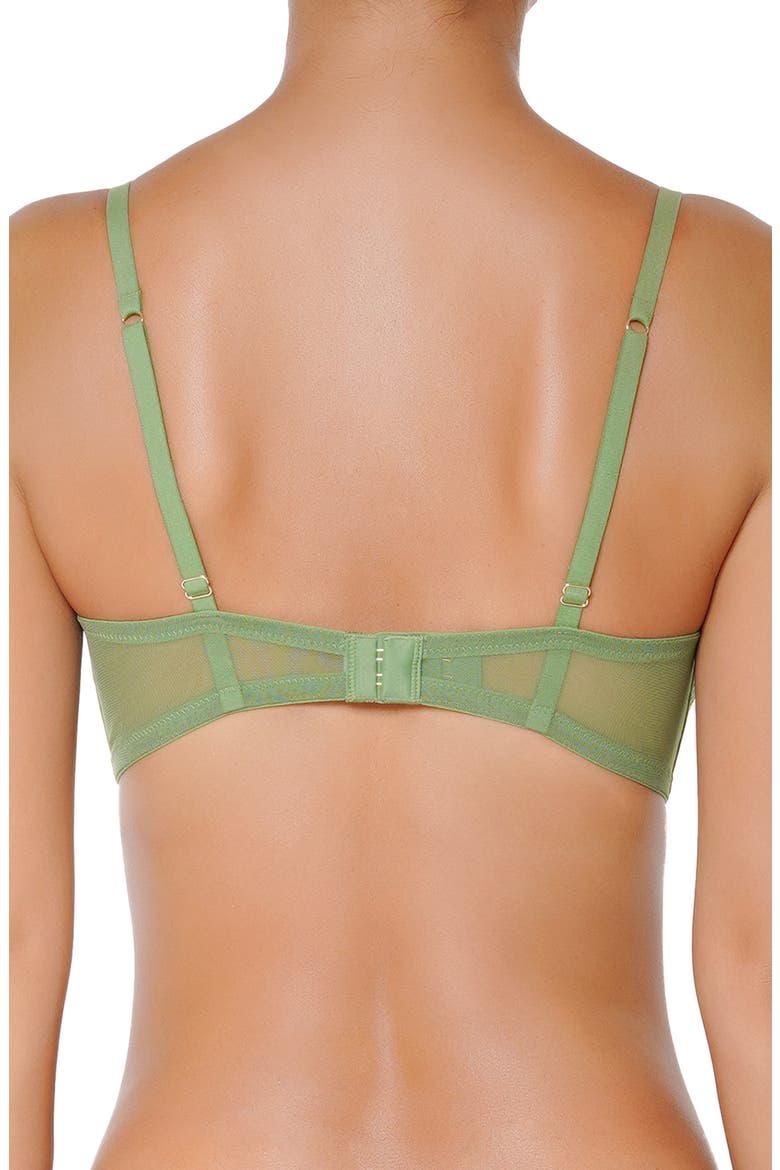 Lenna Green Lace Underwire Bra, Alternate, color, GREEN