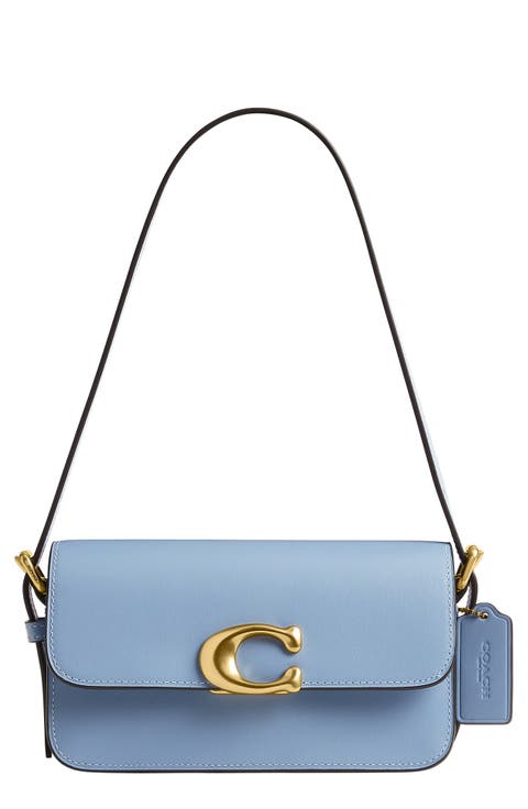 Zoe Refined Calf Leather Shoulder Bag