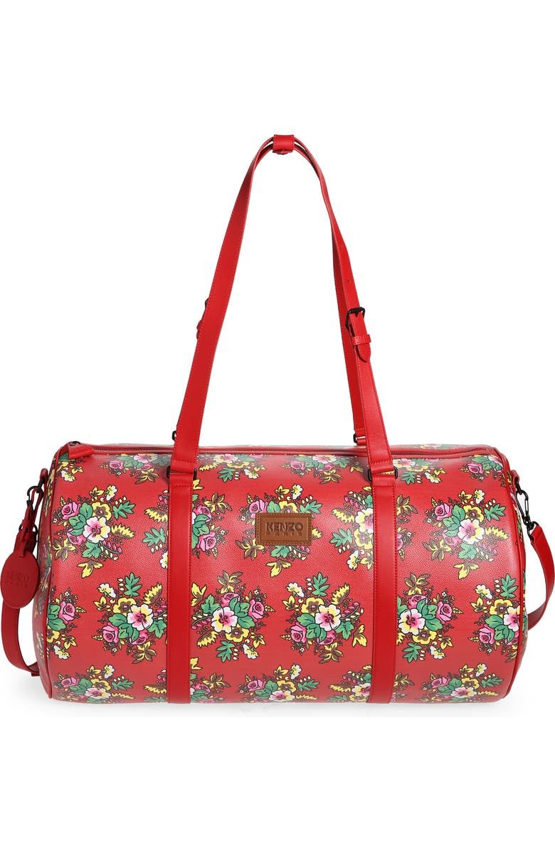 KENZO Large Courier Faux Leather Tote, Main, color,