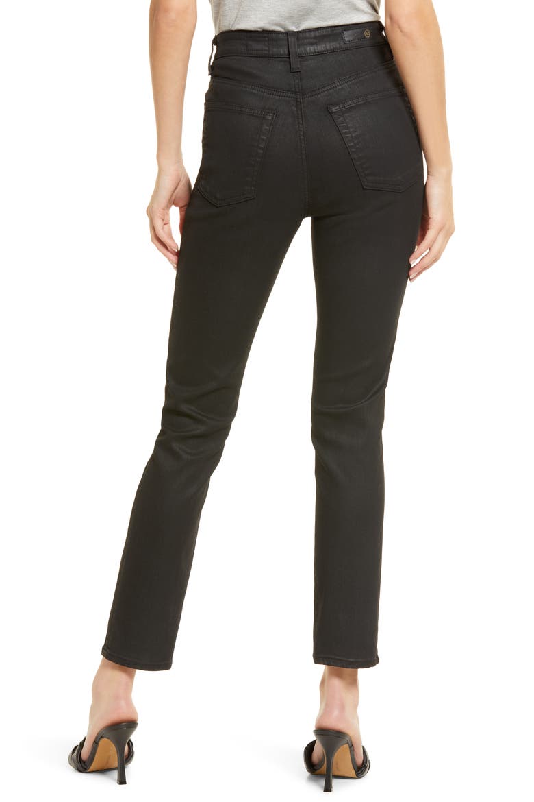 Alexxis Coated Slim Straight Leg Jeans, Alternate, color, LTT LQ SUPER BL