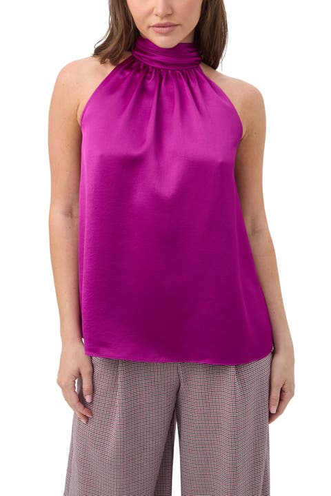 Zana Satin Halter Top
