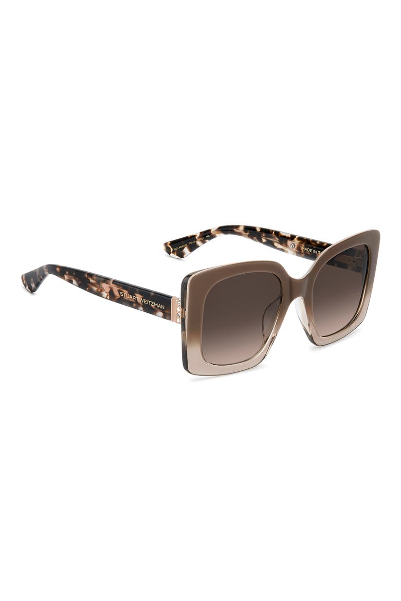 53mm Gradient Square Sunglasses, Alternate, color, BEIGE