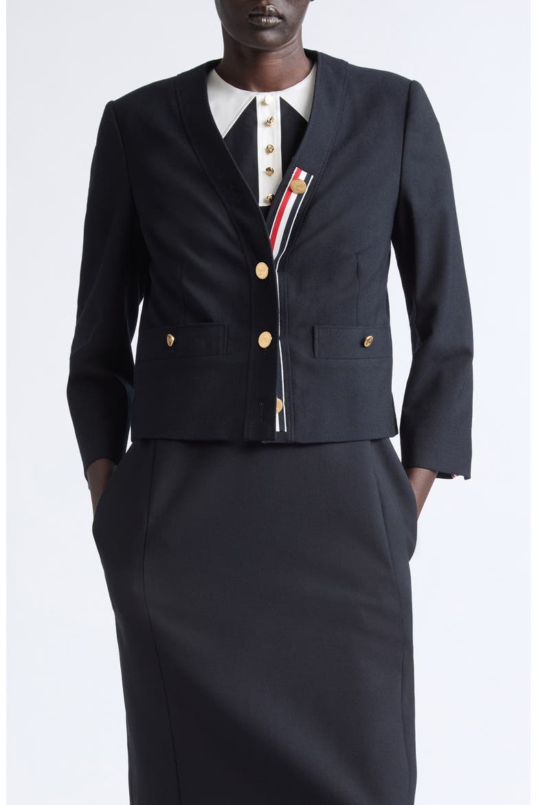 Wool Cardigan Jacket, Main, color, NAVY