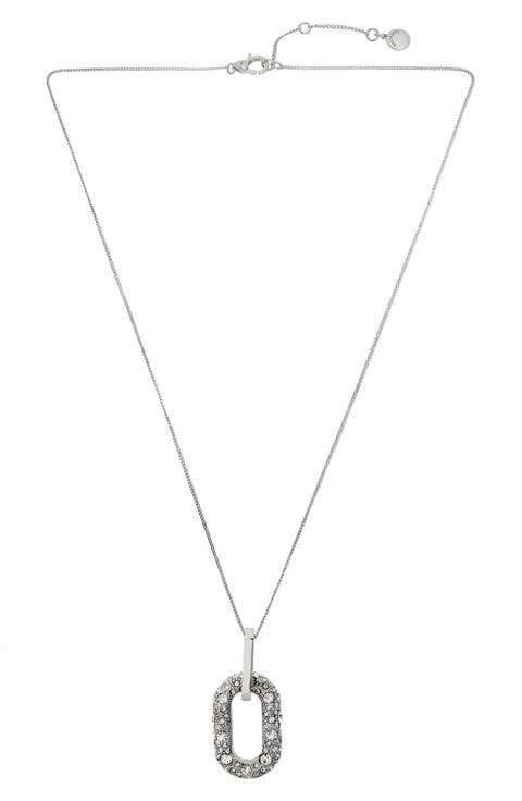 Pavé Crystal Pendant Necklace