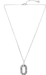 AllSaints Pavé Crystal Pendant Necklace