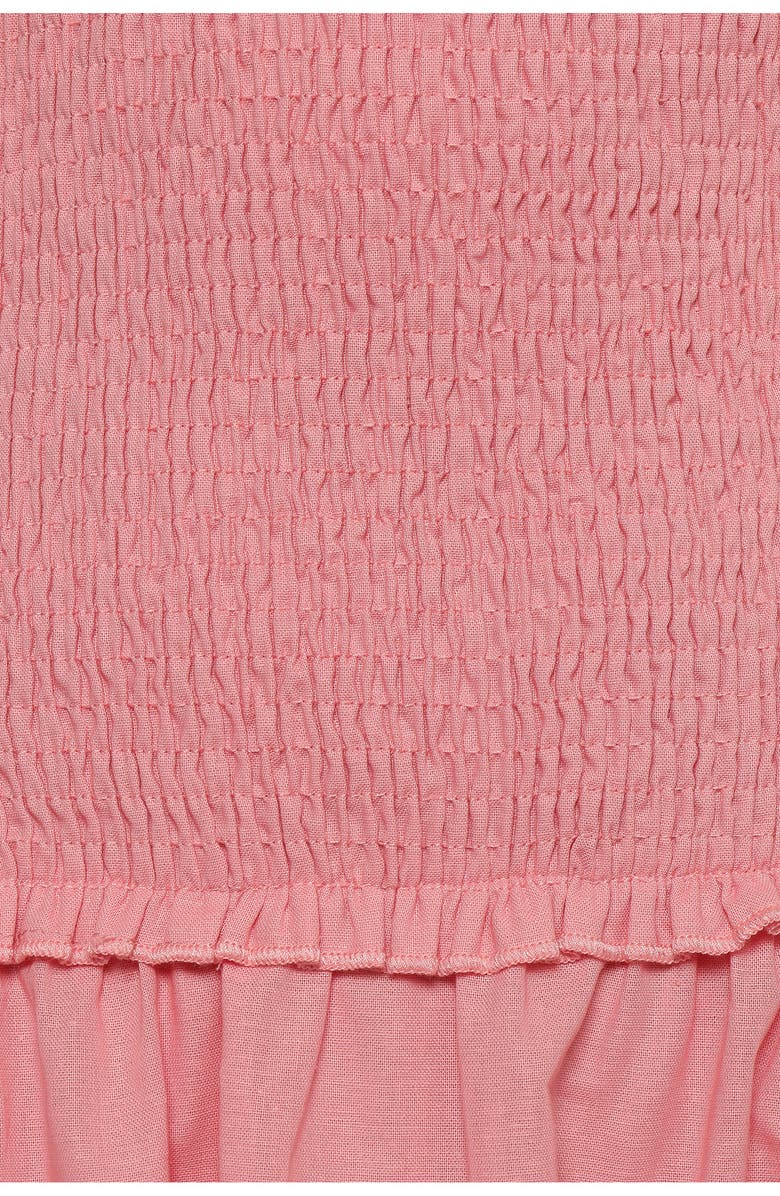 Petal & Pup Bea Smocked Strapless Cotton & Linen Maxi Dress, Alternate, color, Soft Pink