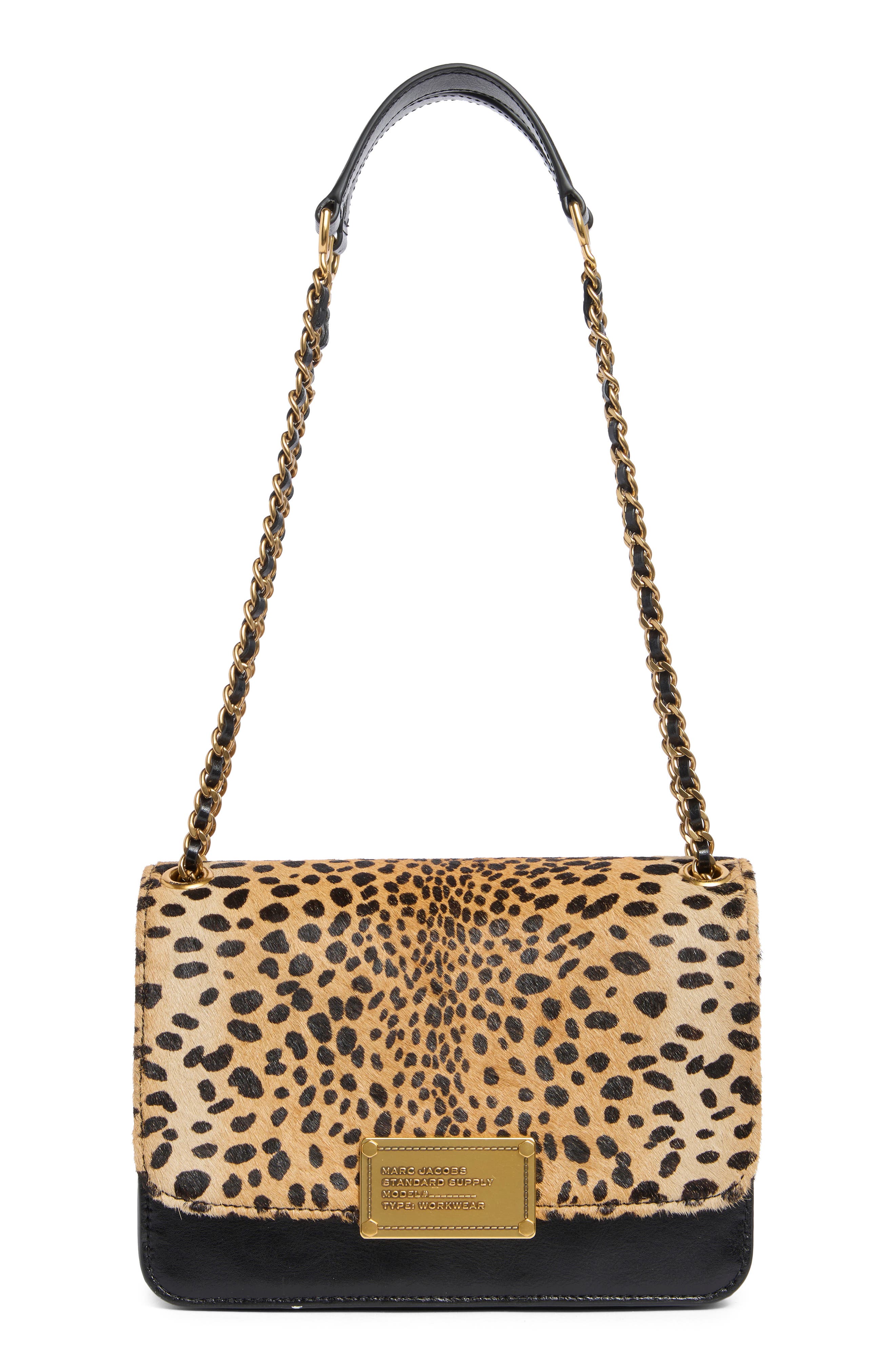 Leather & Hair Calf Shoulder Bag