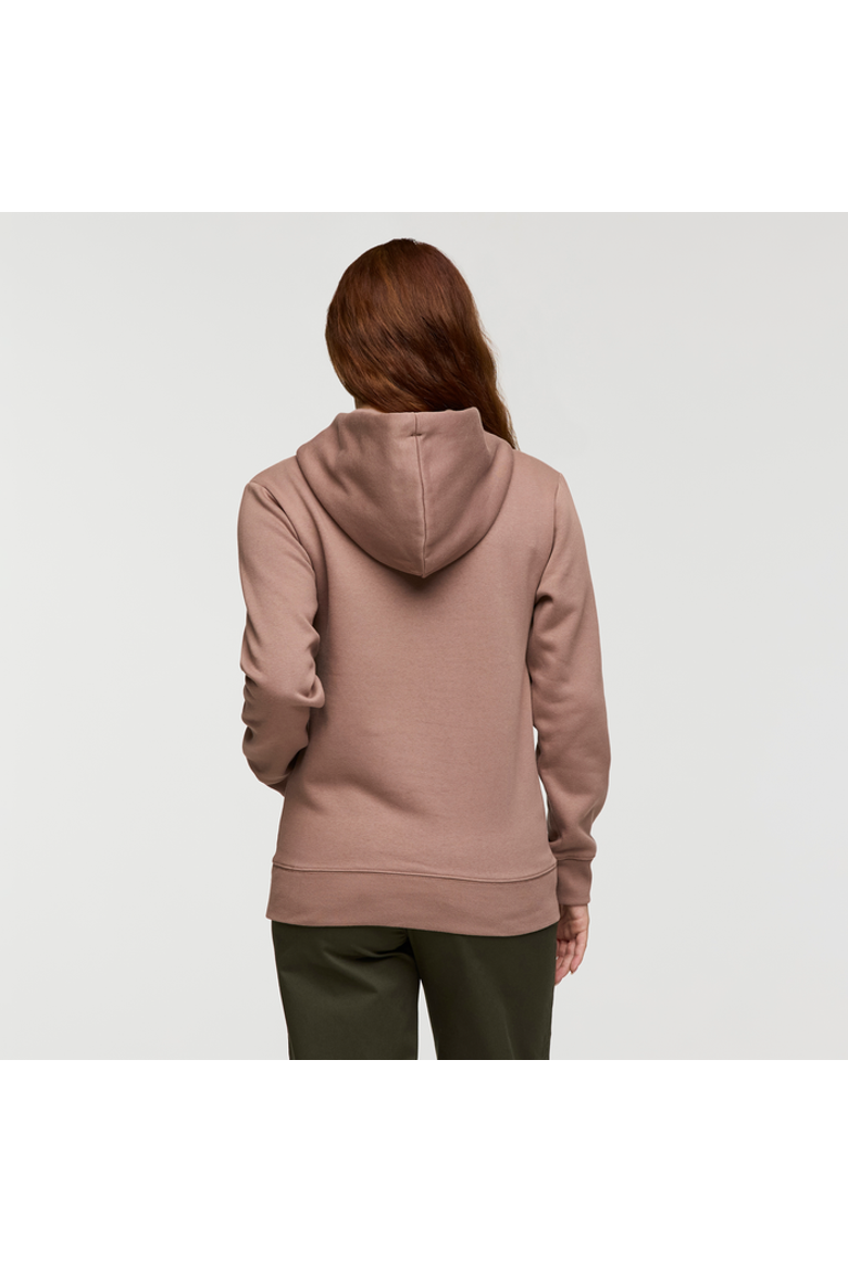Llama Patch Pullover Hoodie - Women's, Alternate, color, Reishi