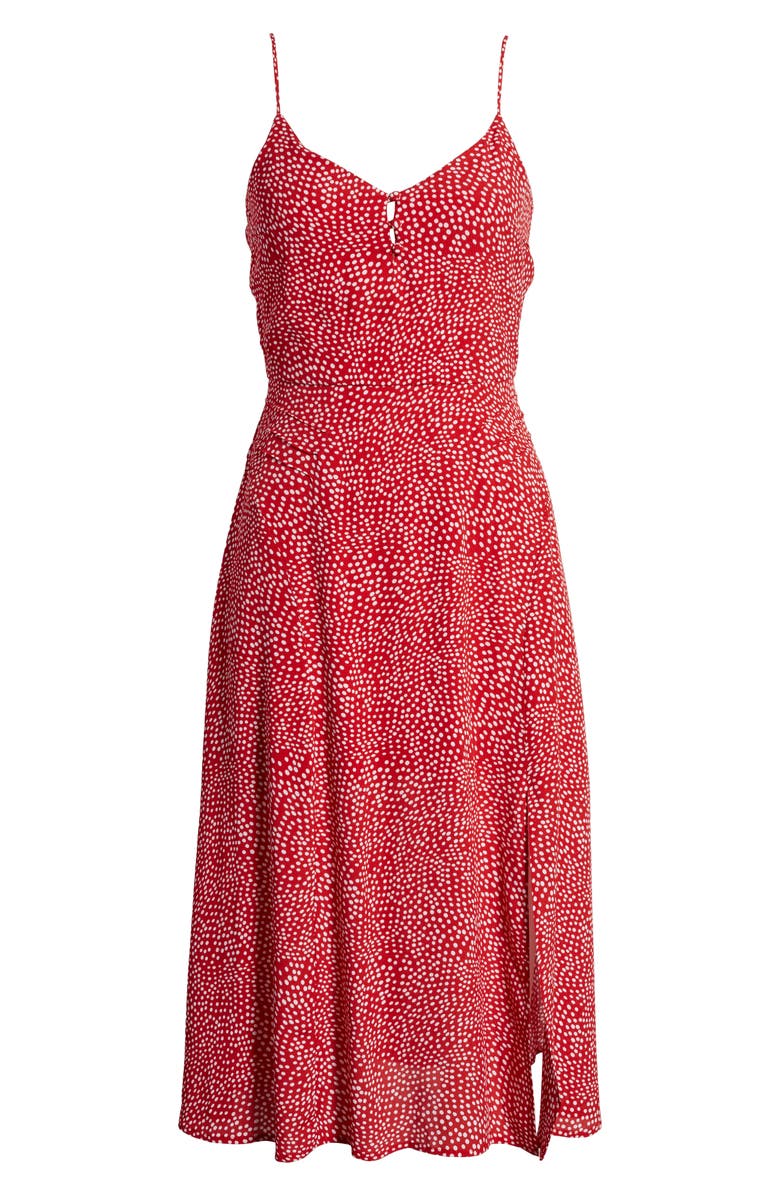 Row A Slit Midi Sundress, Alternate, color, 