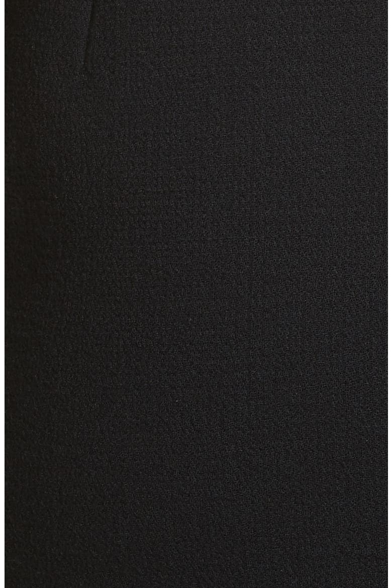 Shandy Lace Trim Wool Dress, Alternate, color, BLACK