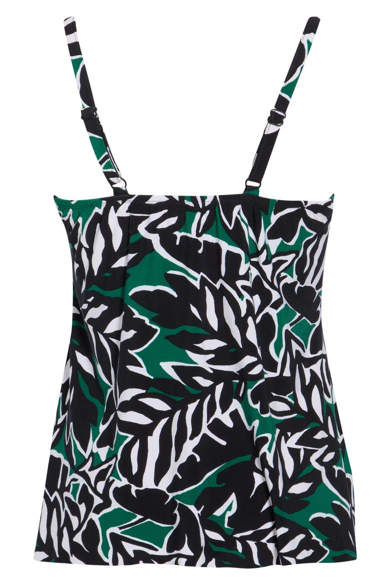 Palma Verde Marina Tankini Bikini Top, Alternate, color, BLACK MULTI