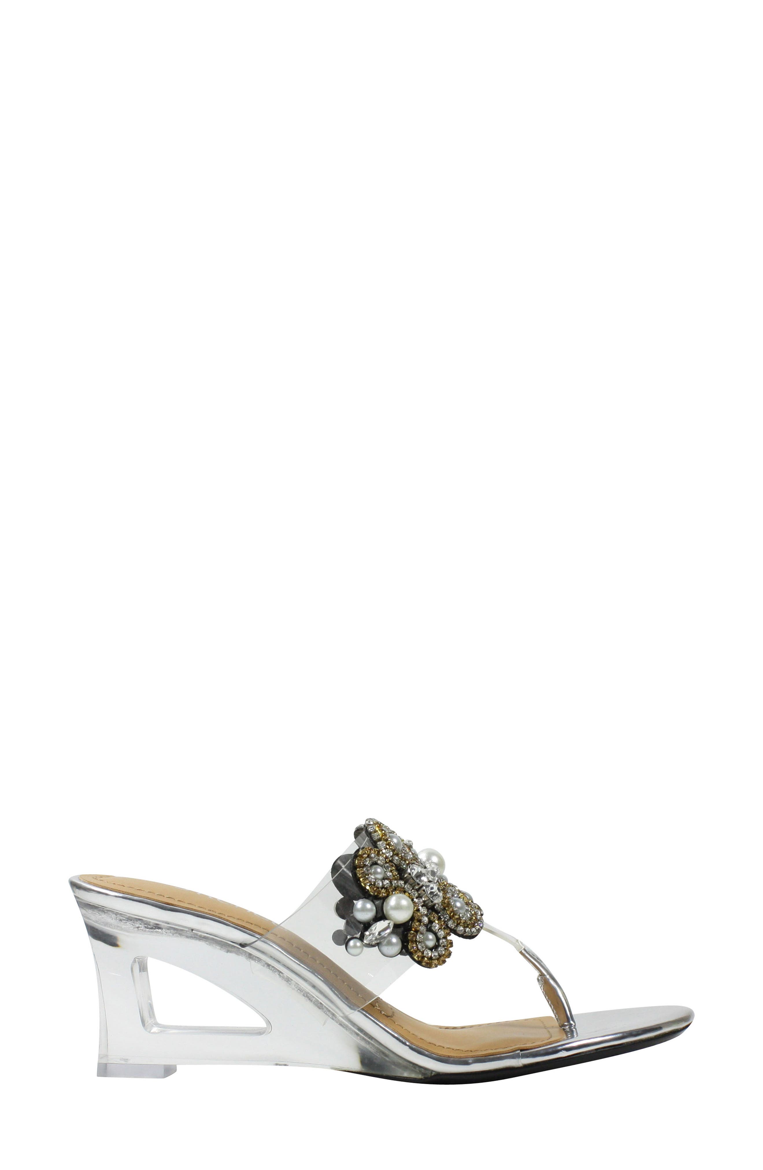 J. Reneé J.Reneé Darshana Embellished Wedge Slide Sandal, Alternate, color, 