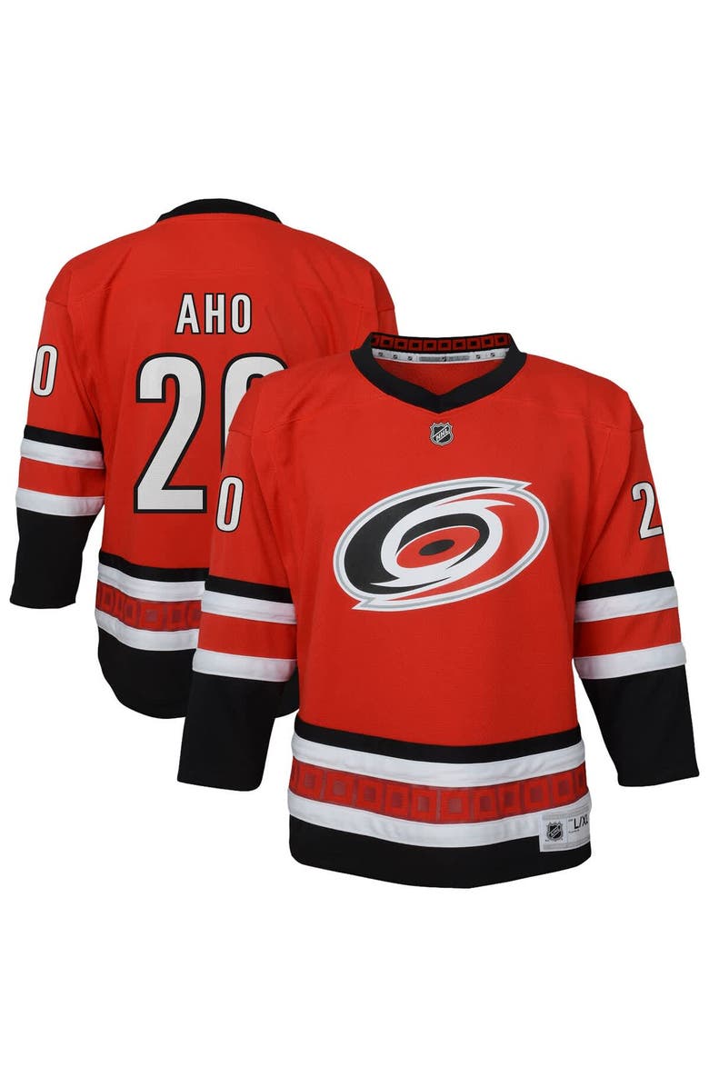 Outerstuff Youth Outerstuff Sebastian Aho Red Carolina Hurricanes Alternate Replica Jersey, Main, color, Red