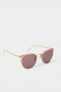 Katie Loxton Santorini Sunglasses in Rose Gold Transparent and Gold
