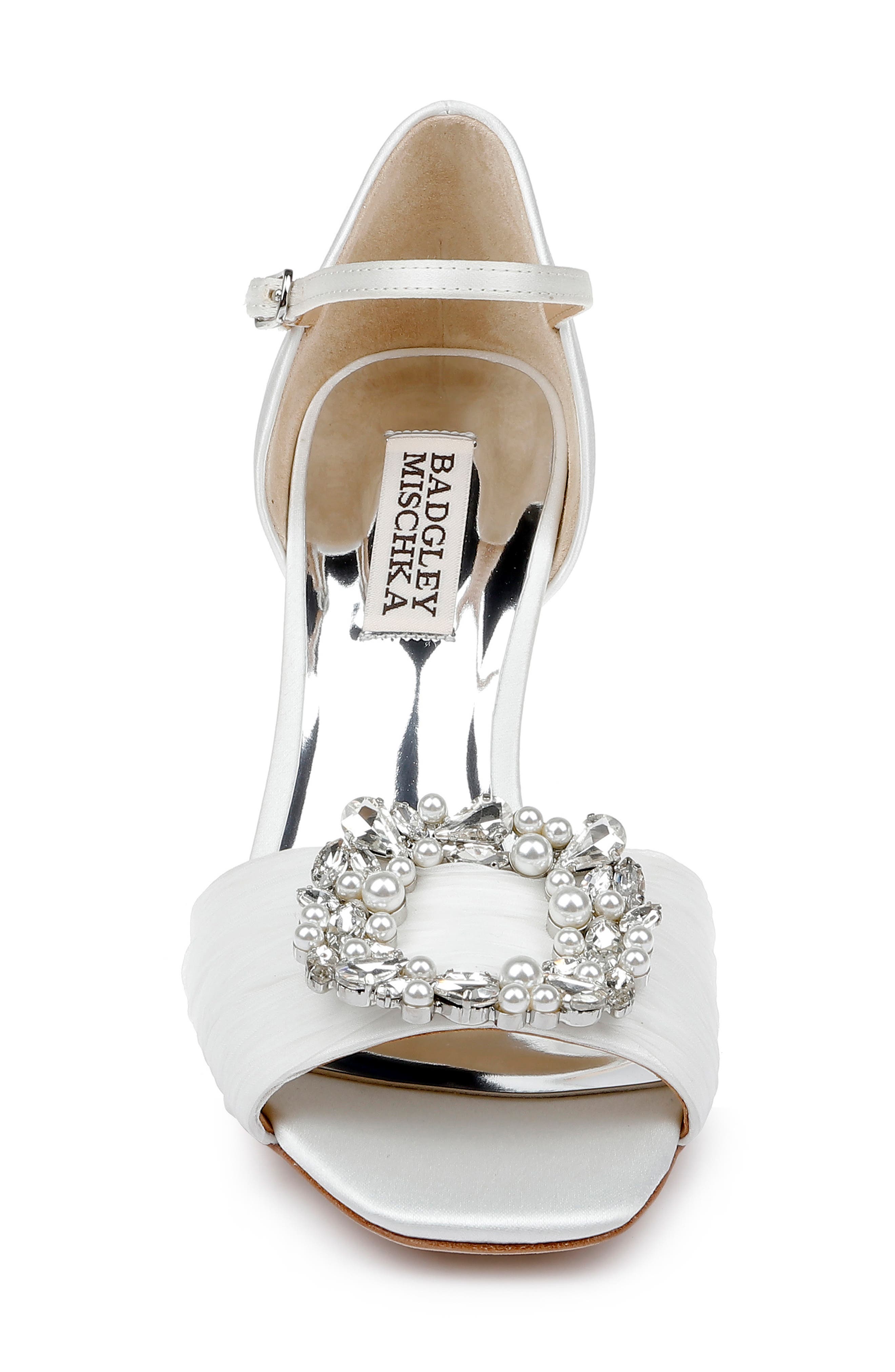 Nina Pump, Alternate, color, WHITESATIN