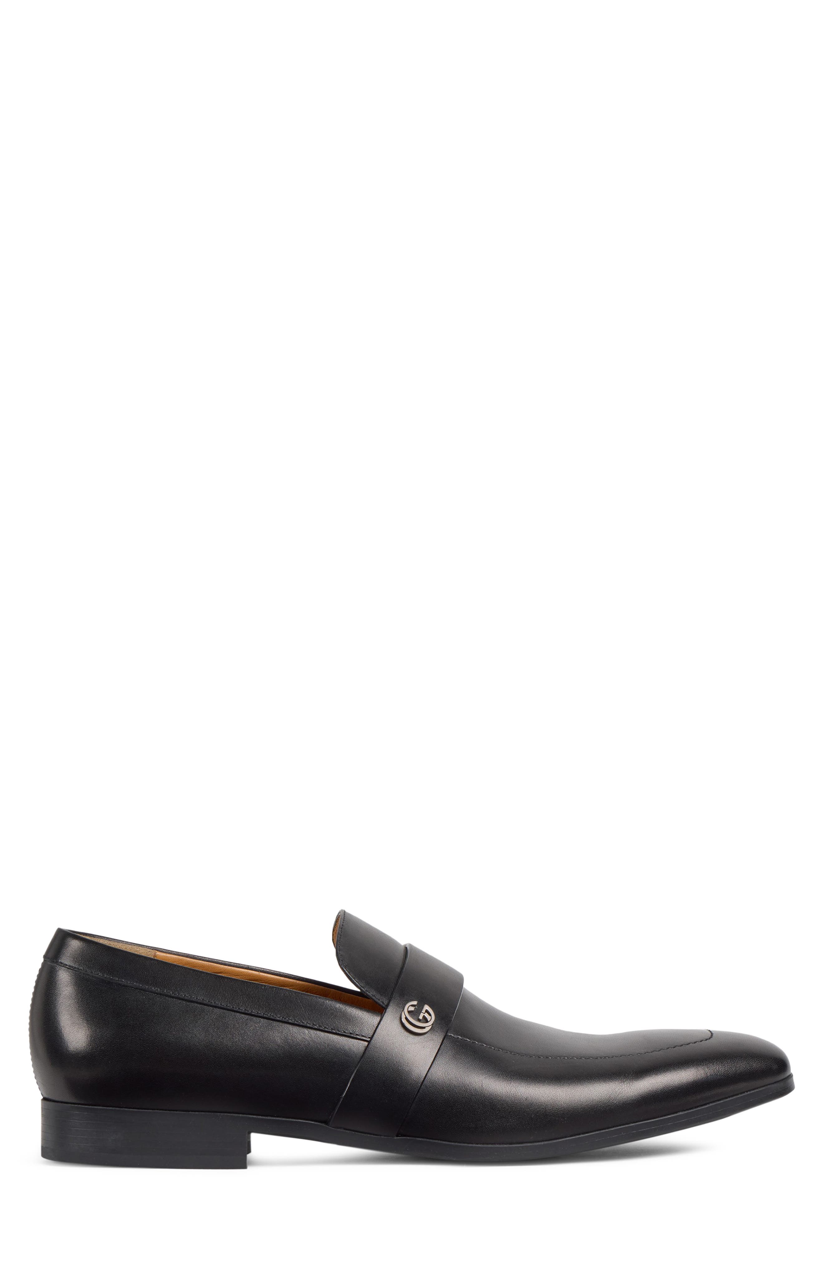 Narmada Leather Penny Loafer, Alternate, color, NERO