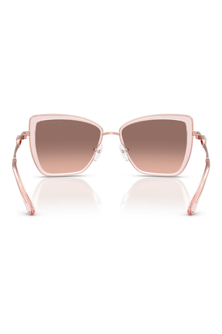 Sea Island 55mm Gradient Butterfly Sunglasses, Alternate, color, RASPBERRY / GREY BLACK