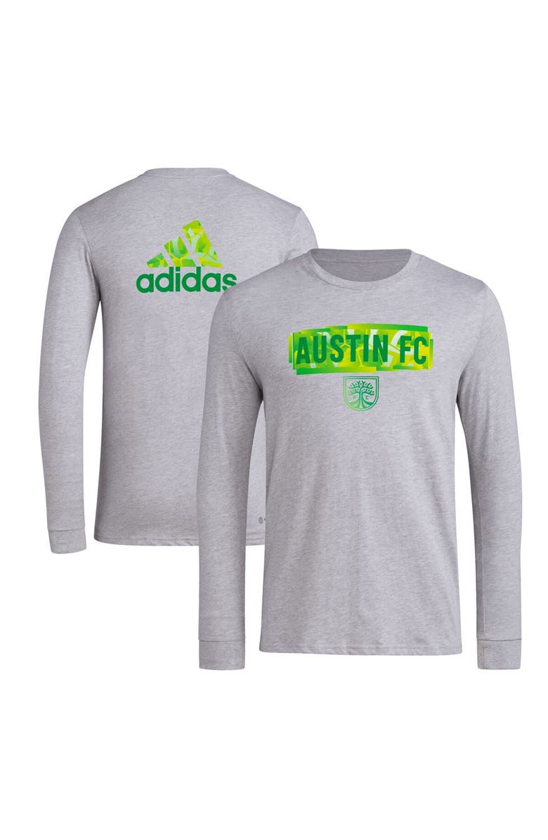 adidas Men's adidas Gray Austin FC Local Pop AEROREADY Long Sleeve T-Shirt, Alternate, color, Gray