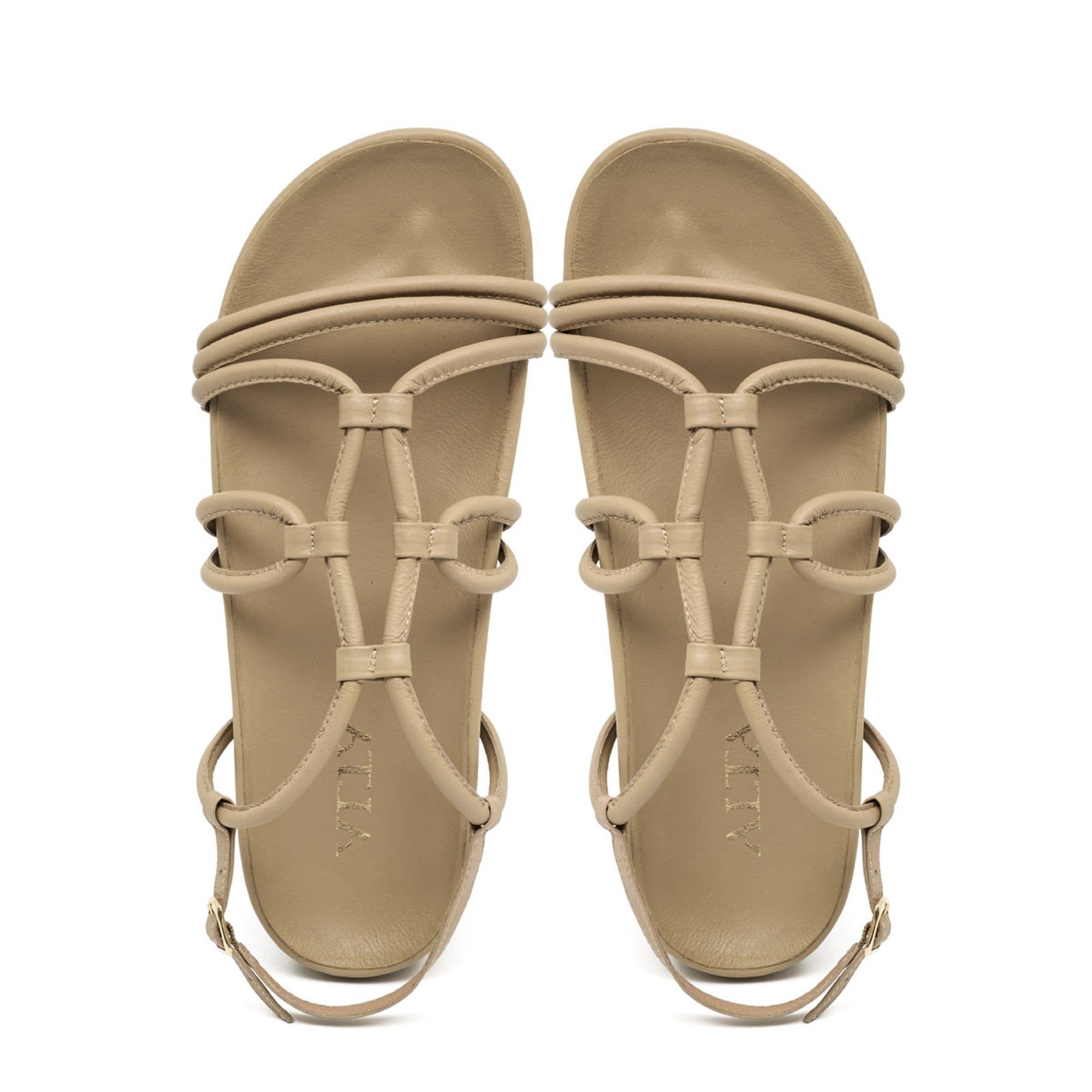 Flora Sandals, Alternate, color, Almond