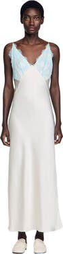 SANDRO Lingerie-style maxi dress