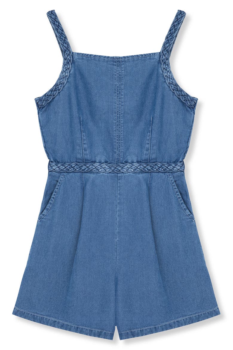 Kids' Chambray Romper, Main, color, INDIGO